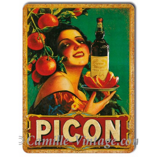 Tin signs Picon Amer rusty effect
