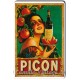 Tin signs Picon Amer rusty effect