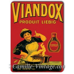 Plaque métal vintage Viandox Produit Liebig