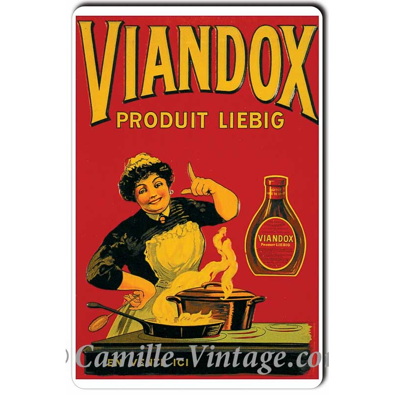 Plaque métal vintage VIANDOX