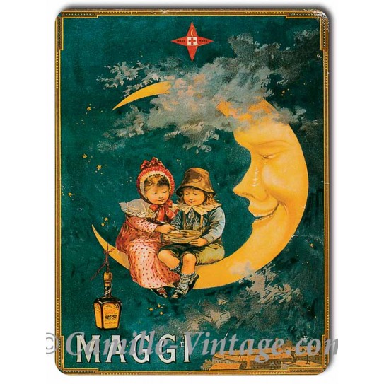 Plaque métal Maggi Lune