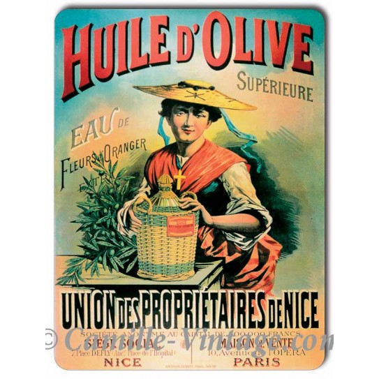 Tin signs Huile d'Olive