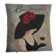 Cushion cover Bordeaux