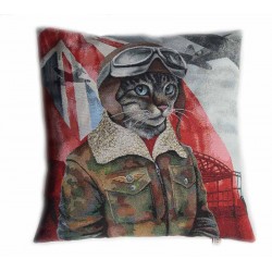 Cushion cover Aviator Cat