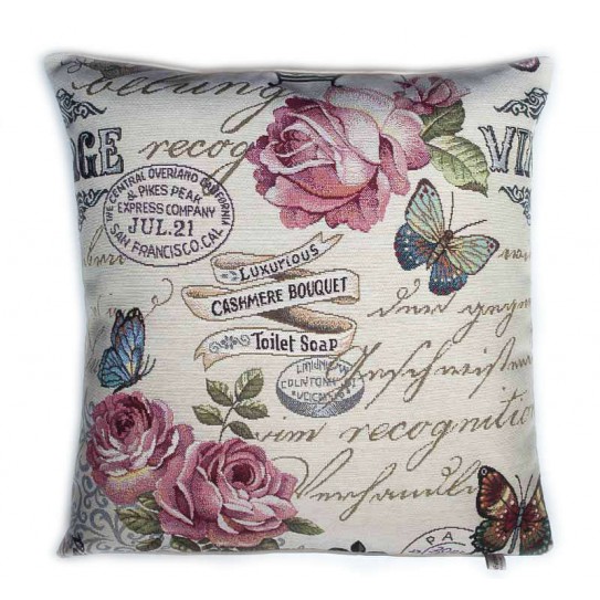 Housse de coussin Rose Vintage