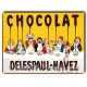 Plaque métal Chocolat Delespaul-Havez