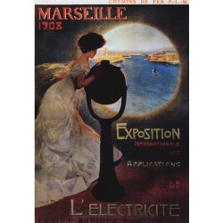 Carte Postale Chemin de Fer Marseille 1908