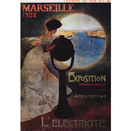 Postcard Chemin de Fer Marseille 1908