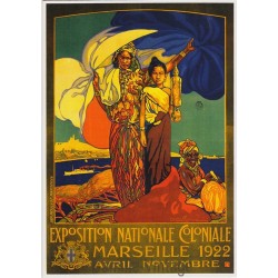 Carte Postale Exposition Coloniale Marseille 1922