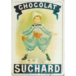 Plaque métal Chocolat Suchard Pierrot