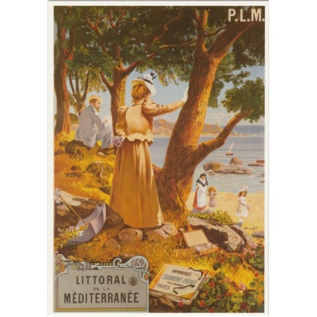 Carte Postale Littoral de La Méditerranée PLM