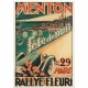 Postcard Menton Rallye Fleuri
