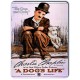 Metal plate vintage Charlie Chaplin Film A Dog's Life