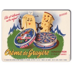 Metal plate vintage Mère Picon Crème de Gruyère