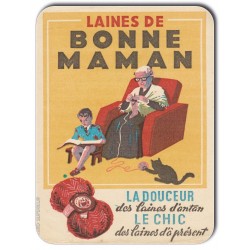 Metal plate vintage Laine de Bonne Maman
