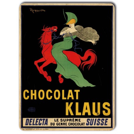 Plaque Aluminium Chocolat Klaus