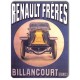 Plaque Aluminium Renault Frères Billancourt