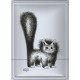 Plaque métal Chat Dubout Mignon Matou