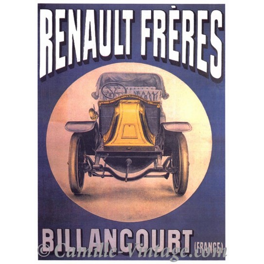 Affiche Vintage Renault Frères