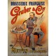 Poster Vintage Brasserie Gruber&Cie