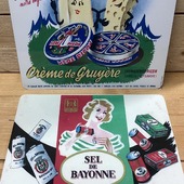 Sel de Bayonne et crème de la mère Picon . 📍https://www.camille-vintage.com . #bayonne #salt #sel #buvard #picon #creme #grugruyère #kid #vintage #plaquemetal #camille_vintage #boutiquecamillevintage #montesquieuaquitaine